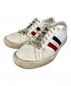 MONCLERモンクレール）の古着「MONACO ローカットスニーカー」｜ホワイト