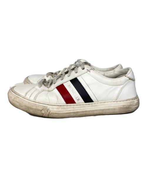 MONCLER（モンクレール）MONCLER (モンクレール) MONACO ローカットスニーカー ホワイト サイズ:42の古着・服飾アイテム