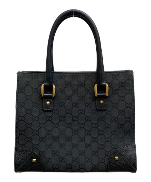 GUCCI（グッチ）GUCCI (グッチ) GGキャンバストートバッグ ブラックの古着・服飾アイテム