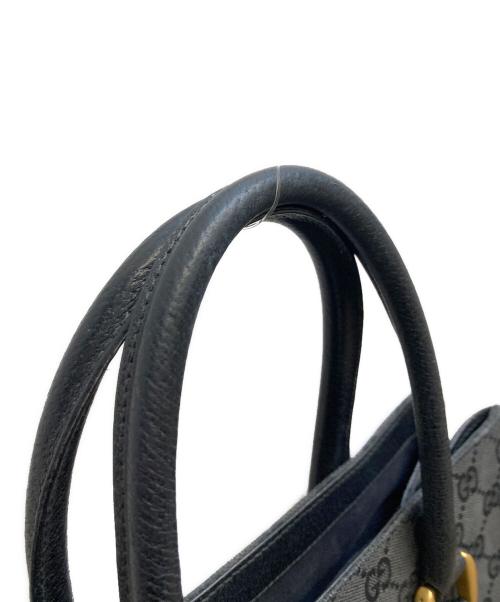 GUCCI（グッチ）GUCCI (グッチ) GGキャンバストートバッグ ブラックの古着・服飾アイテム