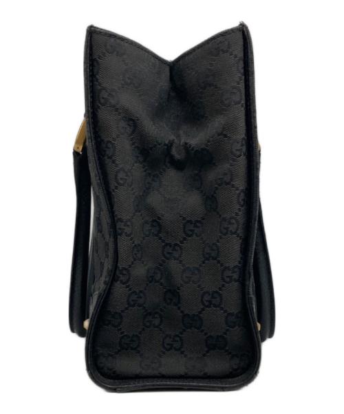 GUCCI（グッチ）GUCCI (グッチ) GGキャンバストートバッグ ブラックの古着・服飾アイテム