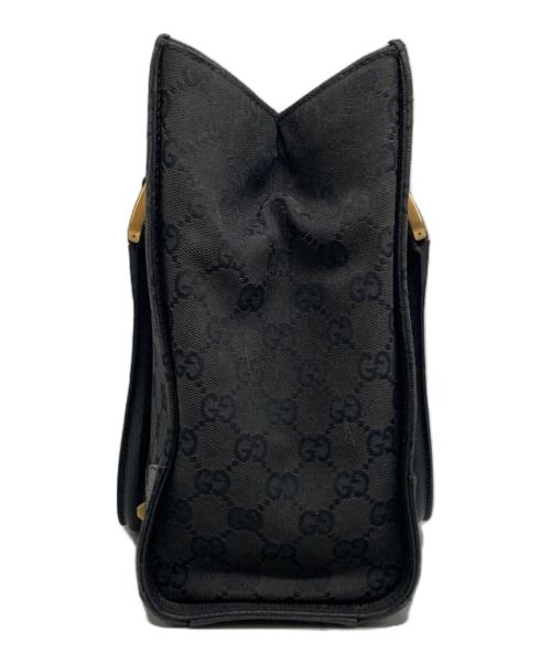GUCCI（グッチ）GUCCI (グッチ) GGキャンバストートバッグ ブラックの古着・服飾アイテム