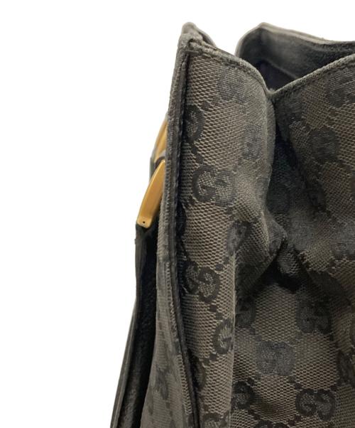 GUCCI（グッチ）GUCCI (グッチ) GGキャンバストートバッグ ブラックの古着・服飾アイテム