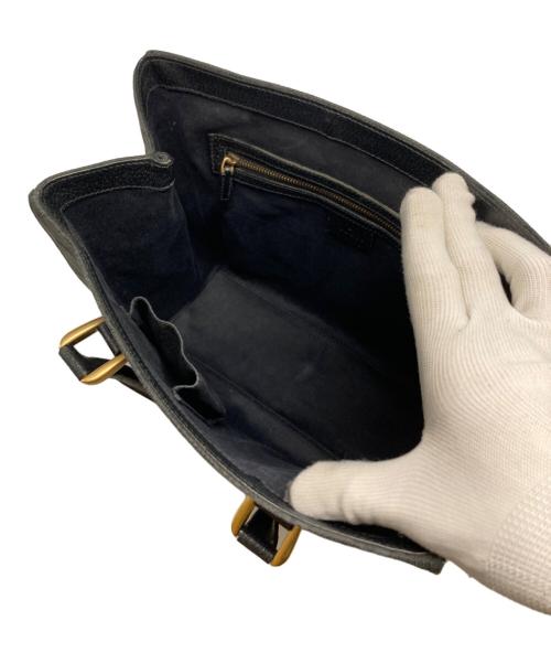 GUCCI（グッチ）GUCCI (グッチ) GGキャンバストートバッグ ブラックの古着・服飾アイテム