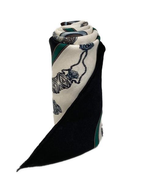 HERMES（エルメス）HERMES (エルメス) カレ65 シルクスカーフ ブラックの古着・服飾アイテム