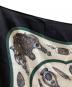 中古・古着 HERMES (エルメス) カレ65 シルクスカーフ ブラック：9000円