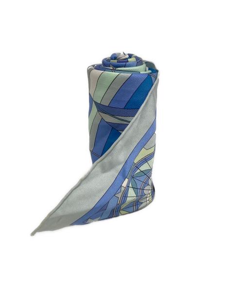 HERMES（エルメス）HERMES (エルメス) シルクスカーフ ブルーの古着・服飾アイテム