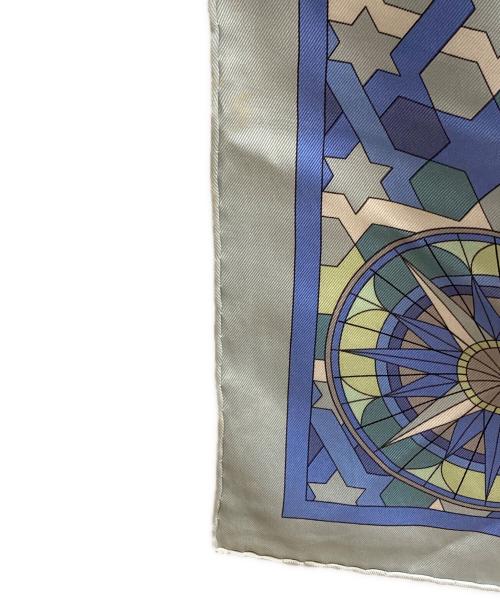 HERMES（エルメス）HERMES (エルメス) シルクスカーフ ブルーの古着・服飾アイテム