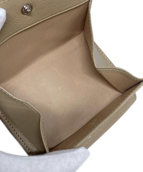 genten（ゲンテン）genten (ゲンテン) フレスコ 二つ折り財布 / 44311-40 ベージュの古着・服飾アイテム