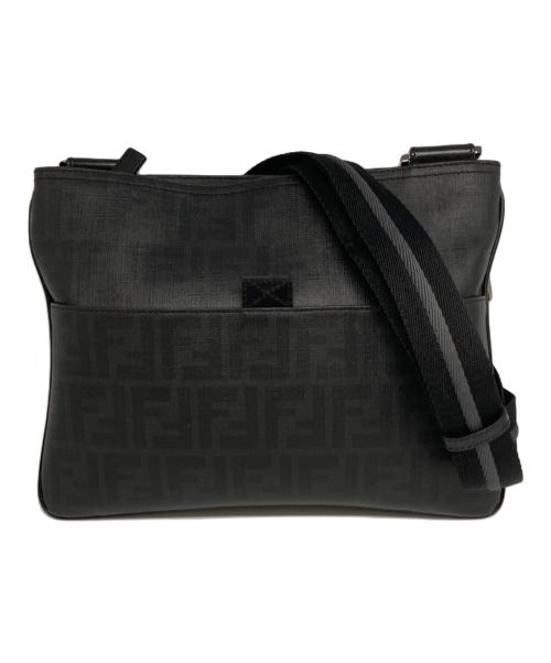 FENDI（フェンディ）FENDI (フェンディ) ズッカ柄ショルダーバッグ ブラックの古着・服飾アイテム