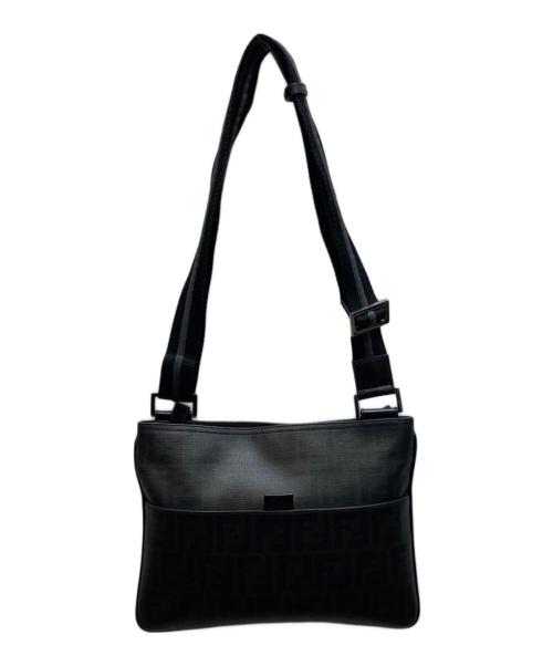 FENDI（フェンディ）FENDI (フェンディ) ズッカ柄ショルダーバッグ ブラックの古着・服飾アイテム