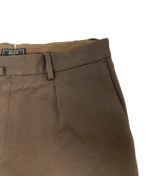 BRIGLIA 1949（ブリリア 1949）BRIGLIA 1949 (ブリリア 1949) タックパンツ ブラウン サイズ:36の古着・服飾アイテム