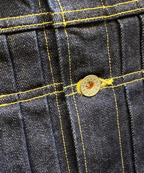 CHAH CHAH（チャーチャー）CHAH CHAH (チャーチャー) CC HAPPY DENIM TRUCKER JACKET インディゴ サイズ:Lの古着・服飾アイテム