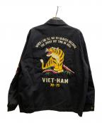HOUSTONヒューストン）の古着「VIETNAM JACKET/ ベトナムジャケット」｜ブラック