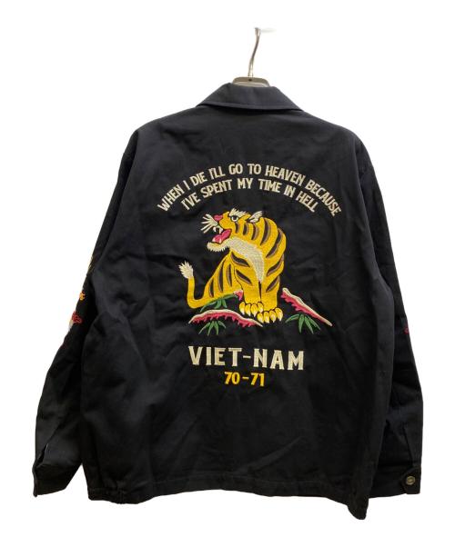 HOUSTON（ヒューストン）HOUSTON (ヒューストン) VIETNAM JACKET/ ベトナムジャケット ブラック サイズ:XL 未使用品の古着・服飾アイテム