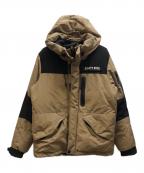 SCHOTT BROS.ショット）の古着「スノーケルダウンパーカー」｜ブラック×ベージュ