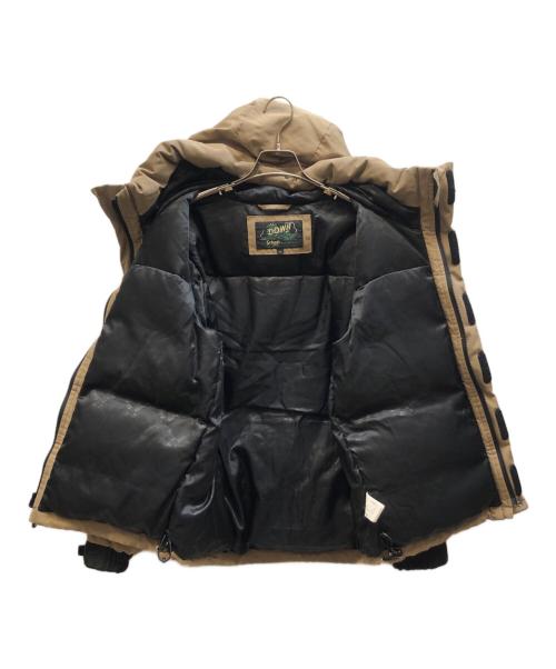 SCHOTT BROS.（ショット）SCHOTT BROS. (ショット) スノーケルダウンパーカー ブラック×ベージュ サイズ:Sの古着・服飾アイテム