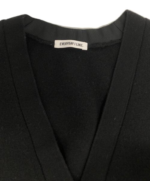 EVERYDAY I LIKE.（エヴリデイ アイ ライク）EVERYDAY I LIKE. (エヴリデイ アイ ライク) Spirit カーディガン ブラック サイズ:-の古着・服飾アイテム