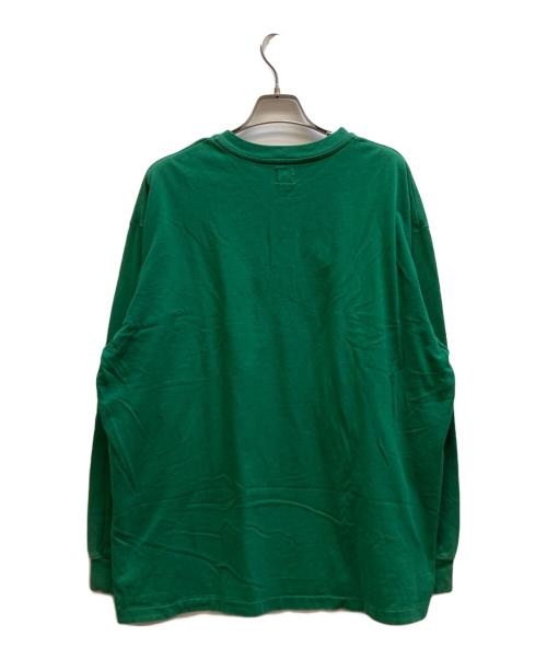 blurhms ROOTSTOCK（ブラームスルーツストック）blurhms ROOTSTOCK (ブラームスルーツストック) ヘンリーネック長袖カットソー グリーン サイズ:3の古着・服飾アイテム