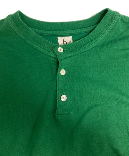 blurhms ROOTSTOCK（ブラームスルーツストック）blurhms ROOTSTOCK (ブラームスルーツストック) ヘンリーネック長袖カットソー グリーン サイズ:3の古着・服飾アイテム