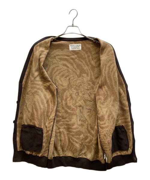 WACKO MARIA（ワコマリア）WACKO MARIA (ワコマリア) TIM LEHI (ティムリーハイ) ジャガードカーディガン ブラウン サイズ:Lの古着・服飾アイテム