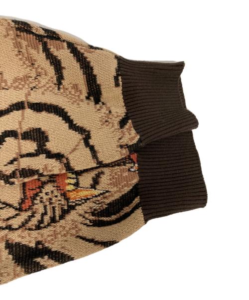 WACKO MARIA（ワコマリア）WACKO MARIA (ワコマリア) TIM LEHI (ティムリーハイ) ジャガードカーディガン ブラウン サイズ:Lの古着・服飾アイテム