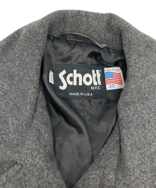 Schott（ショット）Schott (ショット) ウールチェスターコート グレー サイズ:38の古着・服飾アイテム