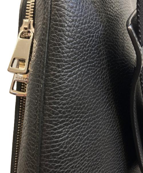 GUCCI（グッチ）GUCCI (グッチ) コスモポリス レザートートバッグ ネイビー×ブラックの古着・服飾アイテム