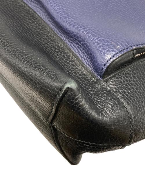 GUCCI（グッチ）GUCCI (グッチ) コスモポリス レザートートバッグ ネイビー×ブラックの古着・服飾アイテム