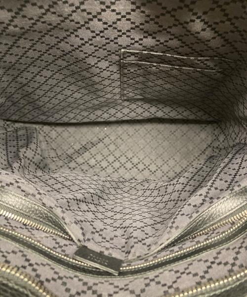 GUCCI（グッチ）GUCCI (グッチ) コスモポリス レザートートバッグ ネイビー×ブラックの古着・服飾アイテム