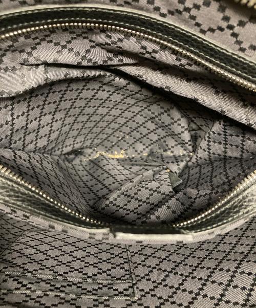 GUCCI（グッチ）GUCCI (グッチ) コスモポリス レザートートバッグ ネイビー×ブラックの古着・服飾アイテム