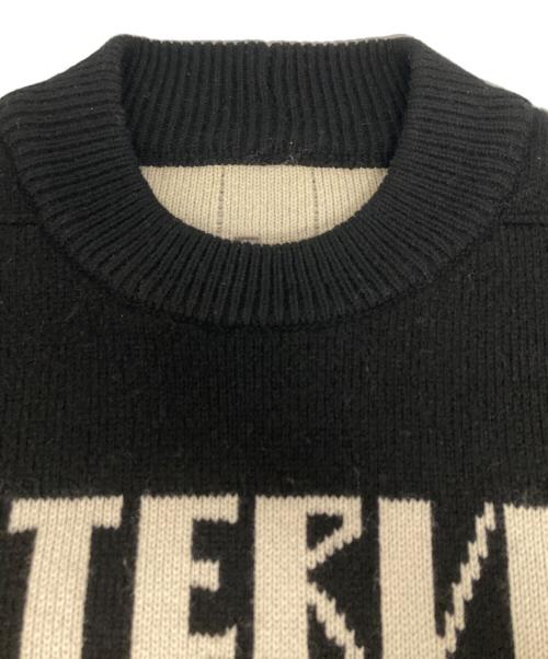 RICK OWENS（リックオウエンス）RICK OWENS (リックオウエンス) ジャンボクルーネックニット ブラック サイズ:Sの古着・服飾アイテム