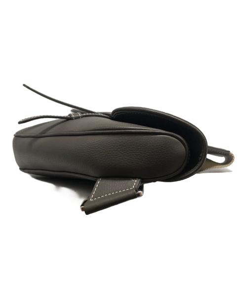 Christian Dior（クリスチャン ディオール）Christian Dior (クリスチャン ディオール) レザーサドルバッグ グレーの古着・服飾アイテム