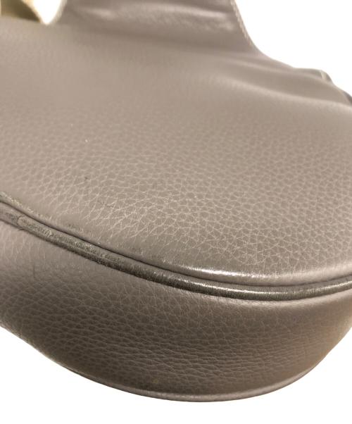 Christian Dior（クリスチャン ディオール）Christian Dior (クリスチャン ディオール) レザーサドルバッグ グレーの古着・服飾アイテム