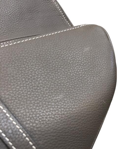 Christian Dior（クリスチャン ディオール）Christian Dior (クリスチャン ディオール) レザーサドルバッグ グレーの古着・服飾アイテム