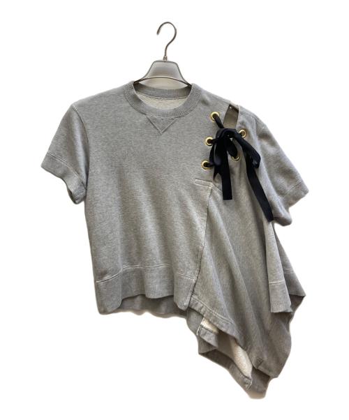 sacai（サカイ）sacai (サカイ) 半袖スウェット グレー サイズ:1の古着・服飾アイテム