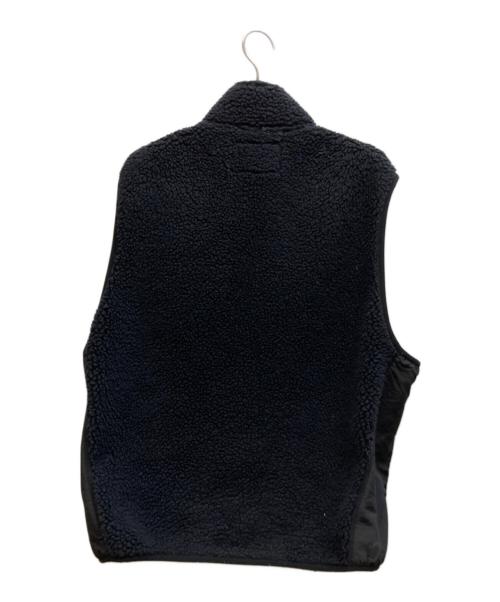 stussy（ステューシー）stussy (ステューシー) Block Sherpa Vest ブラック サイズ:Lの古着・服飾アイテム
