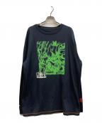 HERON PRESTONヘロンプレストン）の古着「プリントカットソー」｜ブラック