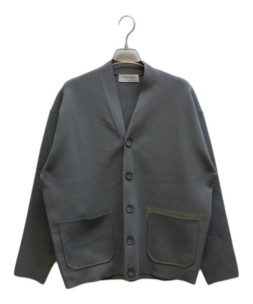 TOMORROW LAND tricot（トゥモローランド トリコ）TOMORROW LAND tricot (トゥモローランド トリコ) ポリエステルミラノリブVネックデザインカーディガン グレー サイズ:Sの古着・服飾アイテム