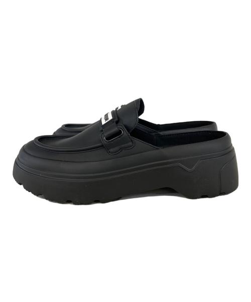 HUNTER（ハンター）HUNTER (ハンター) Adam et Rope (アダム エ ロペ) 別注 ローファーミュール ブラック サイズ:UK8の古着・服飾アイテム