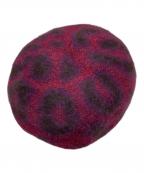 Vivienne Westwoodヴィヴィアンウエストウッド）の古着「アンゴラ混ベレー帽」｜レッド×パープル