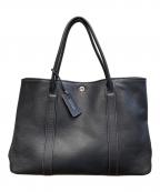 BARNEYS NEWYORKバーニーズ・ニューヨーク）の古着「レザートートバッグ」｜ブラック