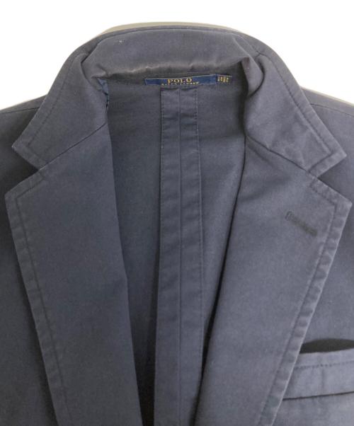 POLO RALPH LAUREN（ポロ・ラルフローレン）POLO RALPH LAUREN (ポロ・ラルフローレン) コットンテーラードジャケット ネイビー サイズ:XSの古着・服飾アイテム