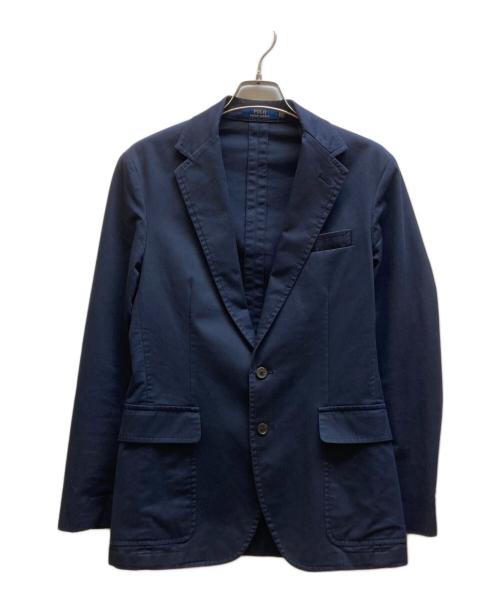 POLO RALPH LAUREN（ポロ・ラルフローレン）POLO RALPH LAUREN (ポロ・ラルフローレン) コットンテーラードジャケット ネイビー サイズ:XSの古着・服飾アイテム