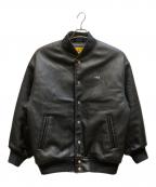 FATエフエーティー）の古着「スタジャン」｜ブラック