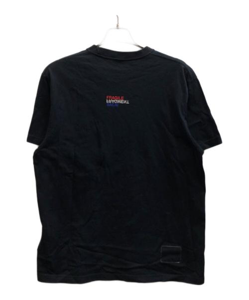 sacai（サカイ）sacai (サカイ) FRAGMENT DESIGN (フラグメントデザイン) プリントTシャツ / 19-02025 ブラック サイズ:2の古着・服飾アイテム