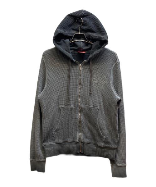 DIESEL（ディーゼル）DIESEL (ディーゼル) S-GINAFY-HOOD-ZIP グレー サイズ:Mの古着・服飾アイテム