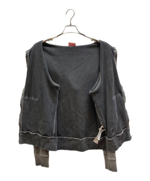DIESEL（ディーゼル）DIESEL (ディーゼル) S-GINAFY-HOOD-ZIP グレー サイズ:Mの古着・服飾アイテム