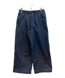 My Beautiful Landlet（マイビューティフルランドレット）の古着「ワイドデニムパンツ」｜インディゴ