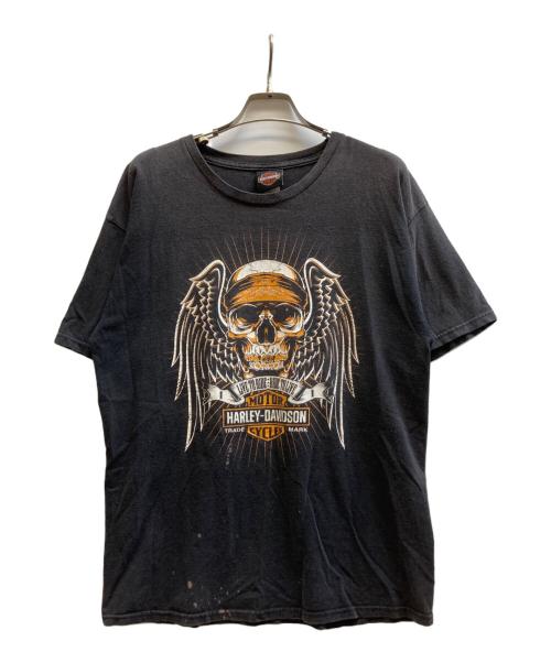 HARLEY-DAVIDSON（ハーレーダビッドソン）HARLEY-DAVIDSON (ハーレーダビッドソン) プリントTシャツ ブラック サイズ:Lの古着・服飾アイテム